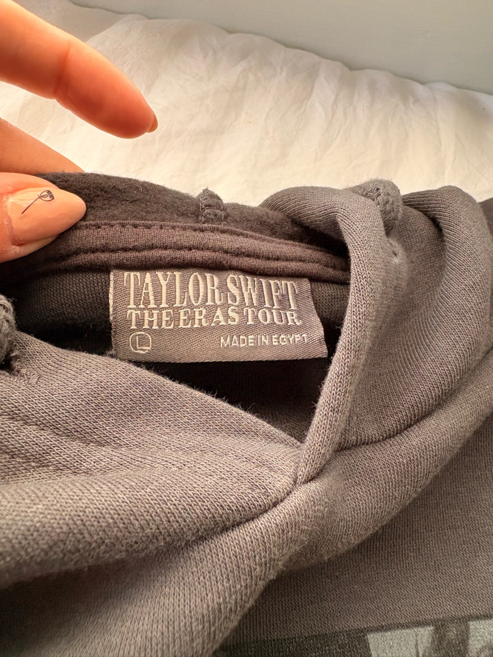 Taylor Swift Eras Tour Dark Gray Hoodie - NWOT - classic, limited edition - Picture 3 of 4